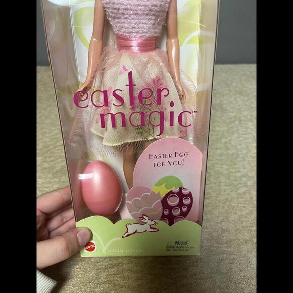 Vintage Mattel 2002 Easter Magic Barbie‎ Doll Special Edition W/Egg 55519 NEW! - Picture 3 of 8